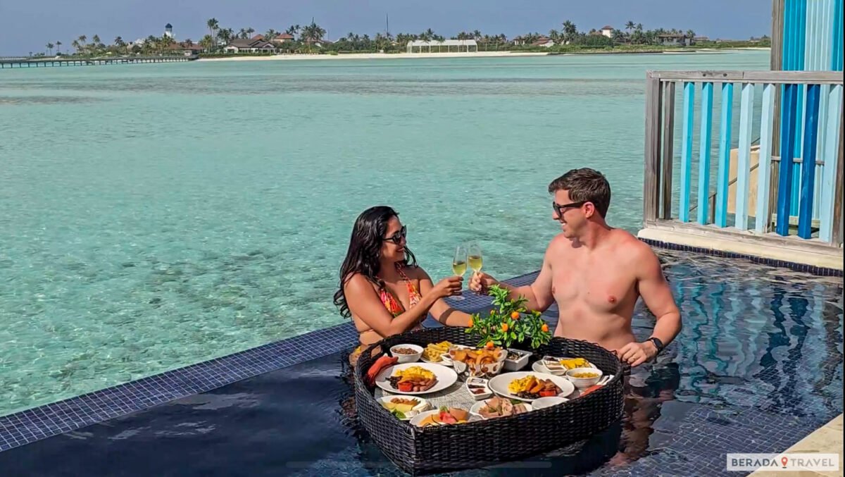 Bangalô com piscina no Hard Rock Maldives