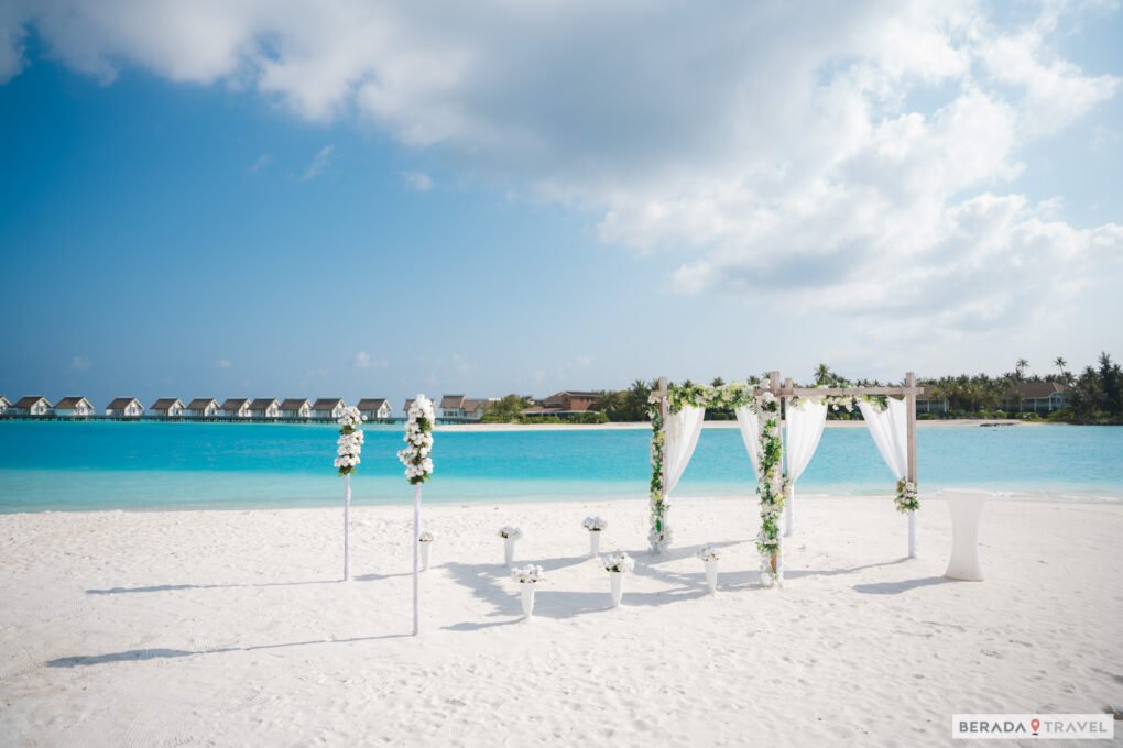 Decoração do casamento nas Maldivas