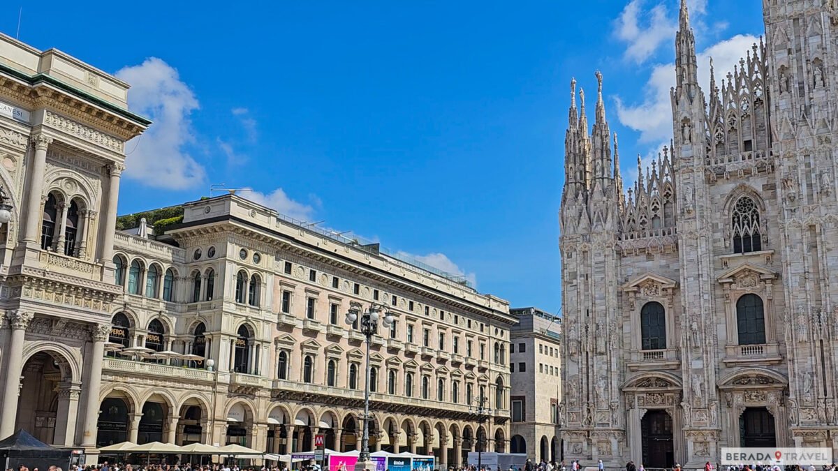 Galeria Vittorio Emanuele II, Terraza Aperol e Catedral de Milão