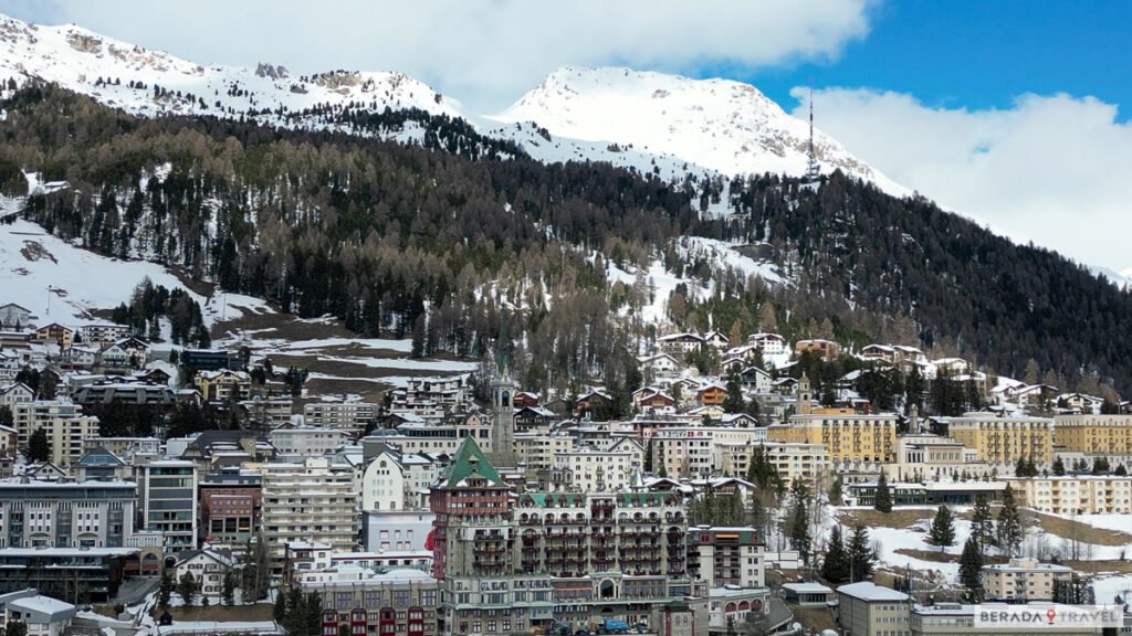Vista da Cidade de St. Moritz