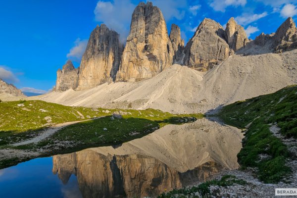 Tre Cime di Lavaredo nas Dolomitas