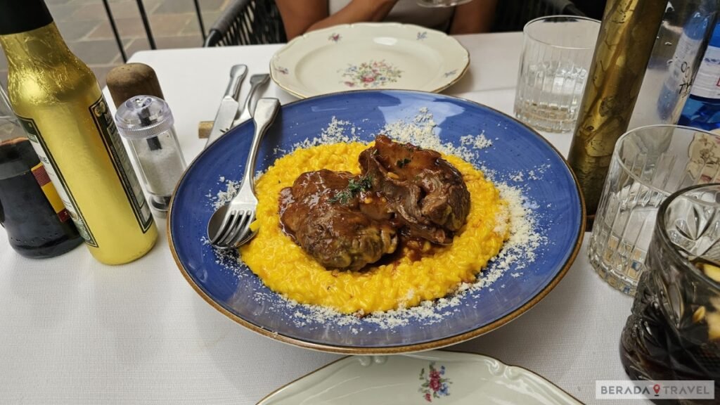 Risotto alla Milanese com ossobuco