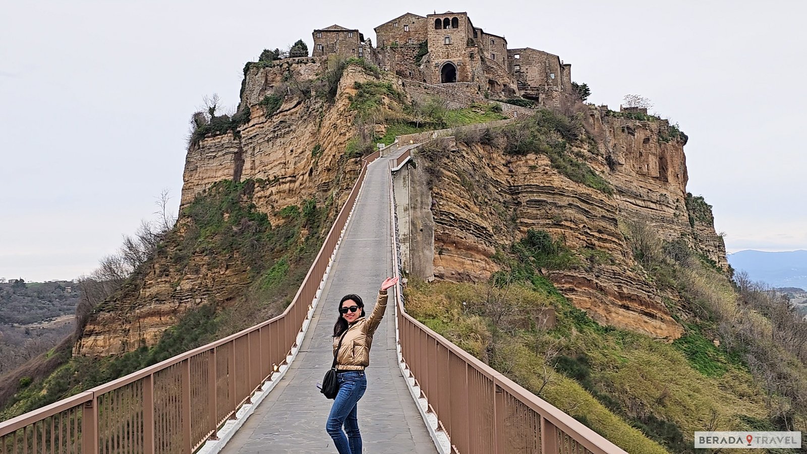 Ponte para chegar até a Civita di Bagnoregio