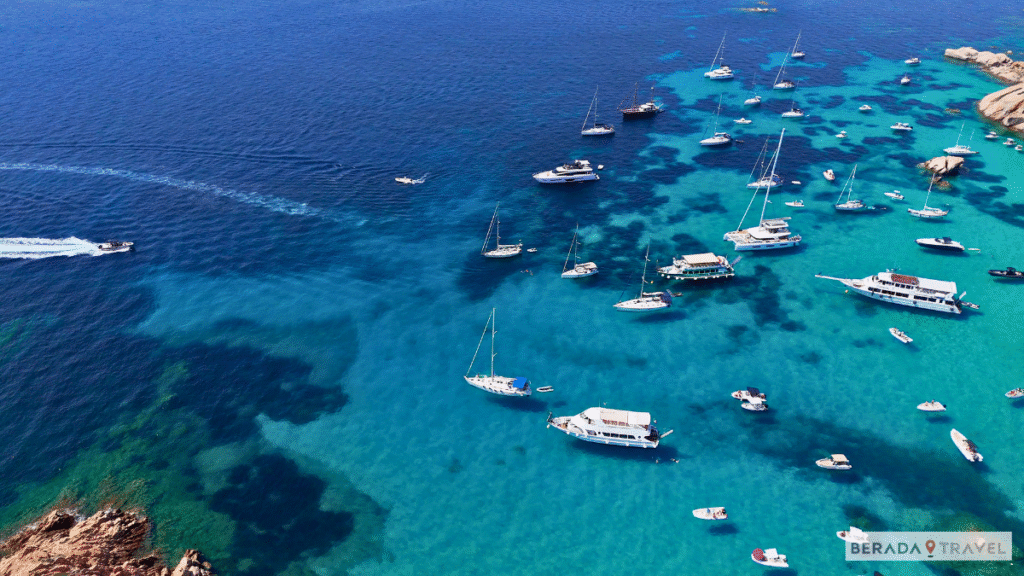 Barcos no Arquipélago La Maddalena