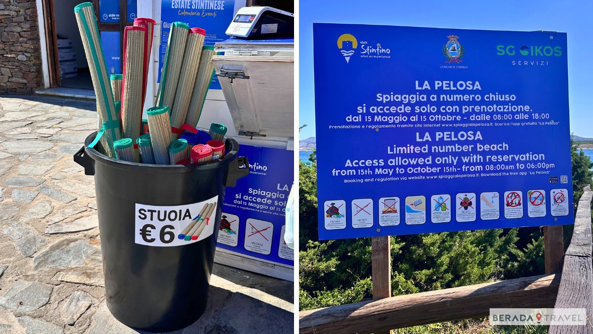 Regras Agendamento Praia La Pelosa, Sardenha